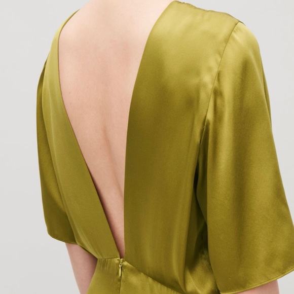 NWT COS size 2 silk, backless dress - Picture 2 of 5